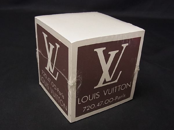 未開封新品未使用 LOUIS VUITTON ルイヴィトン メモパッド ブロックメモ ステーショナリー アイボリー系×ブラウン系 AE1246ｱZ
