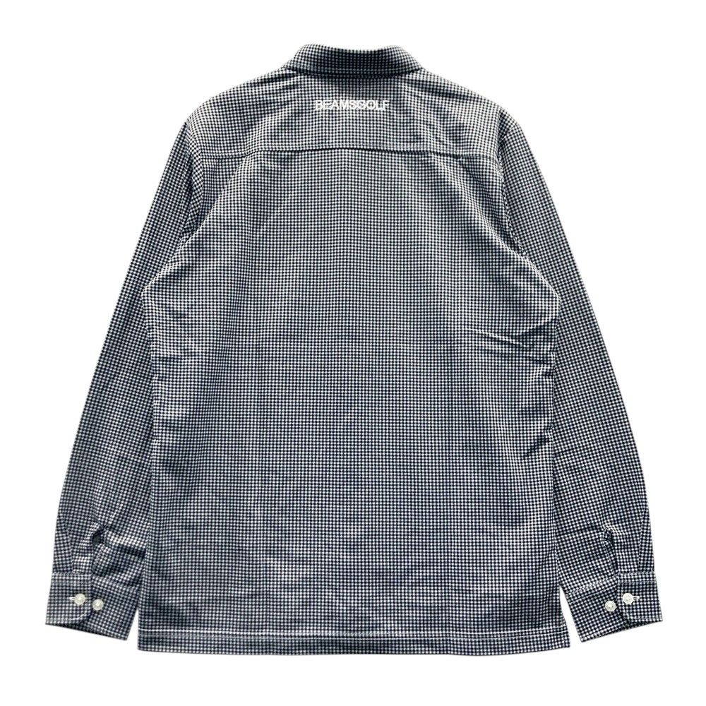 サイズ S BEAMS GOLF ビームスゴルフ 82-12-2239-444 長袖シャツ ボタンダウン チェック柄 ブラック系 240101532015 ゴルフウェア メンズ ストスト