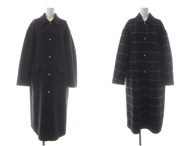 ブラミンク BLAMINK ウィンドーペンチェックウールダブルフェイス