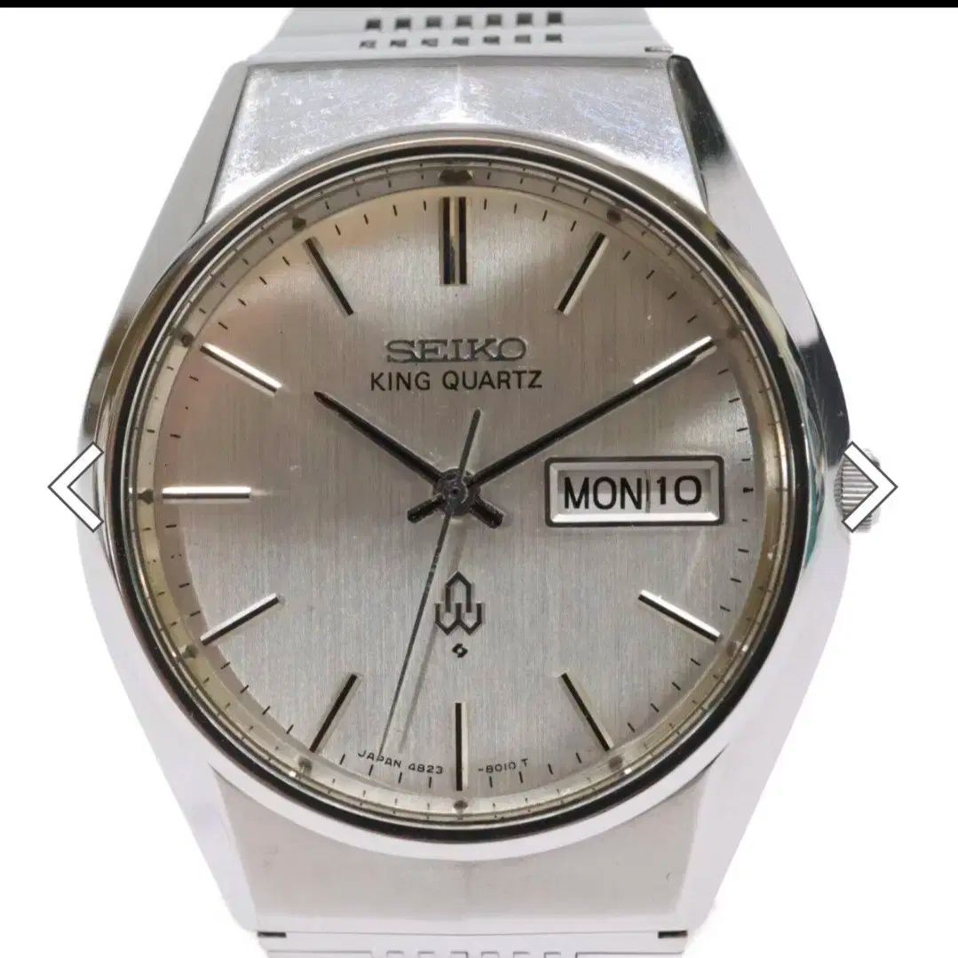 稼働品　SEIKO キングクォーツ　ゴールドケース　デイデイト　腕時計　メンズ 楽天市場】SEIKO(セイコー） キングクォーツ デイデイト 4823