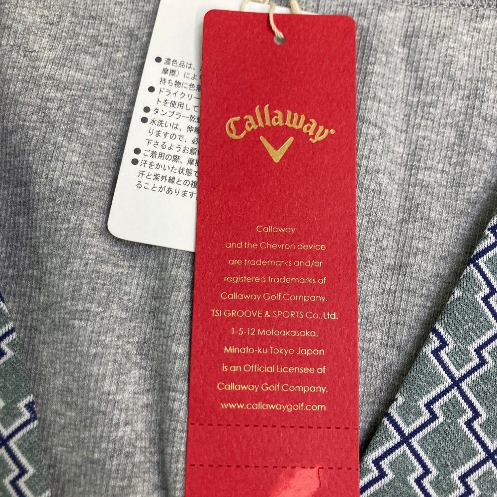 【新品】CALLAWAY キャロウェイ 241-5214006 ベスト レッドレーベル グレー系 LL [240101369898] ゴルフウェア メンズ サイズ：LL CALLAWAY キャロウェイ 241-5214006 ベスト レッド