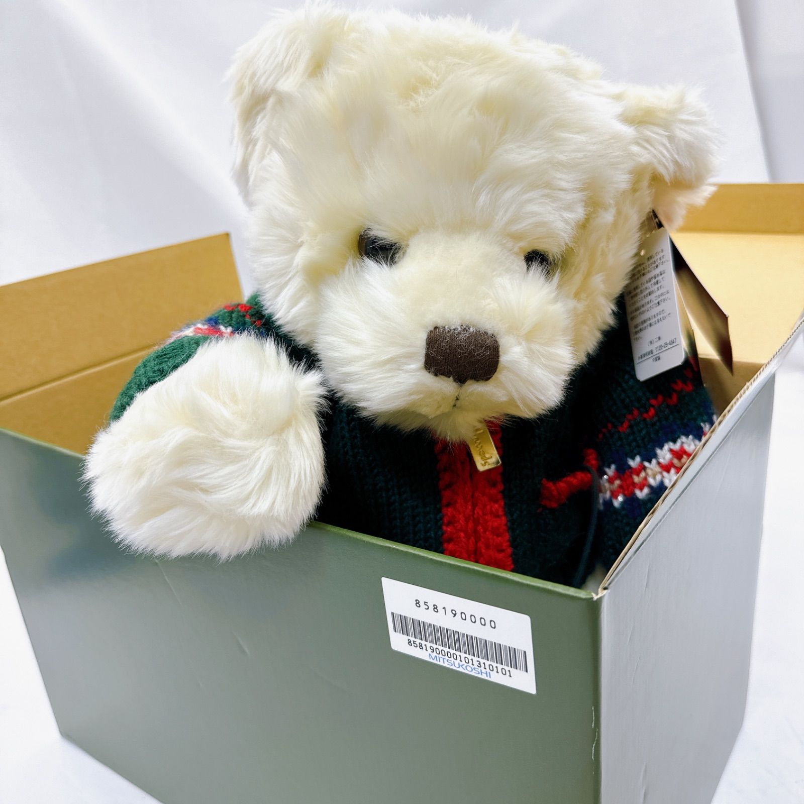 未使用新品ハロッズのクリスマステディベアべア2006Harrods袋に入れて保管 未使用新品ハロッズのクリスマステディベアべア2006Harrods袋に