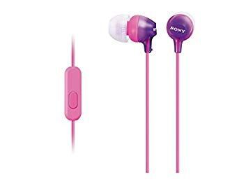 【】【非常に良い】ソニー SONY イヤホン MDR-EX15AP : カナル型 リモコン・マイク付き バイオレット MDR-EX15AP V rdzdsi3