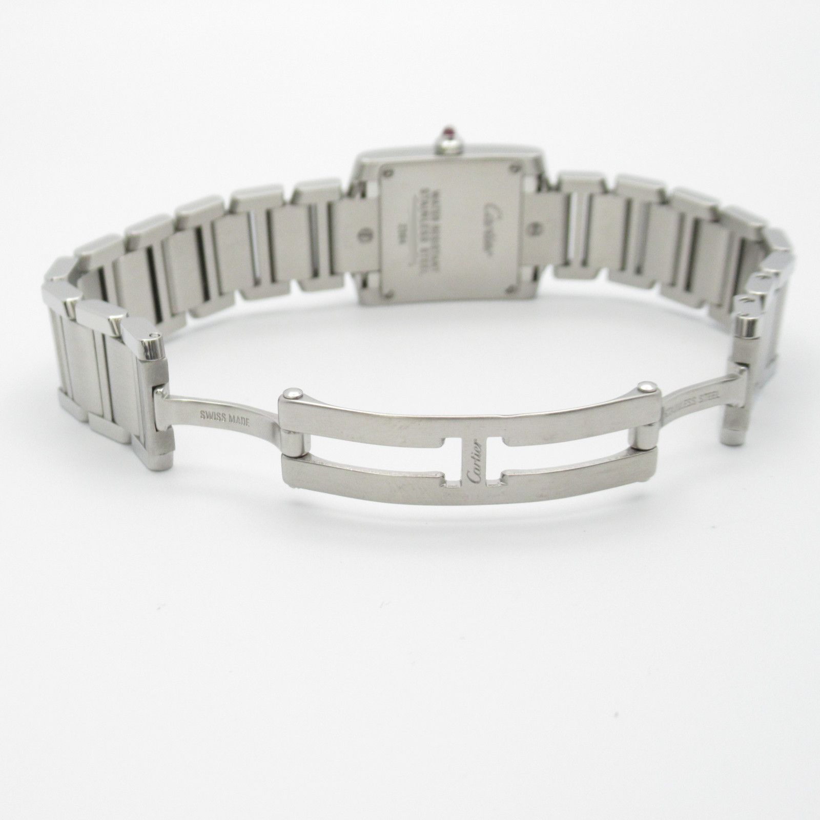 カルティエ CARTIER 腕時計 タンクフランセーズ SM ピンクシェル