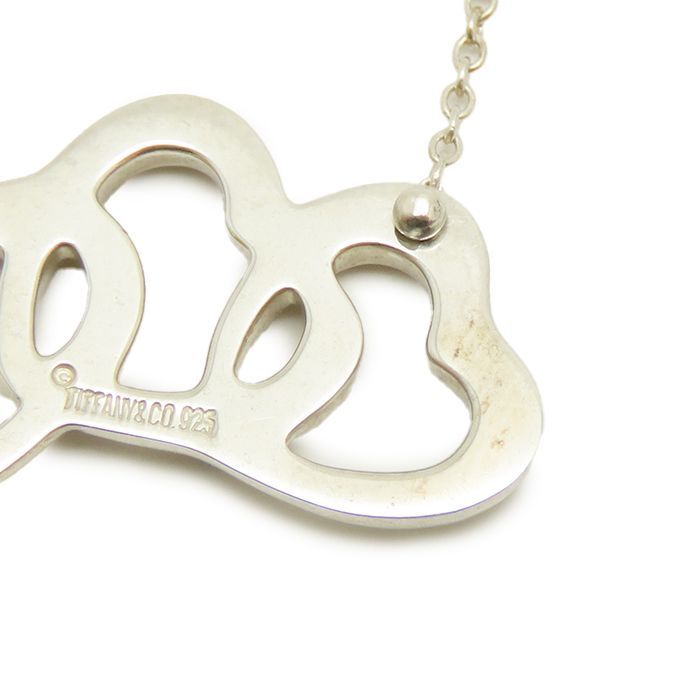 Tiffany&co トリプルハートネックレス シルバー925 45cm TIFFANY & Co. トリプル ハート ネックレス シルバー 925