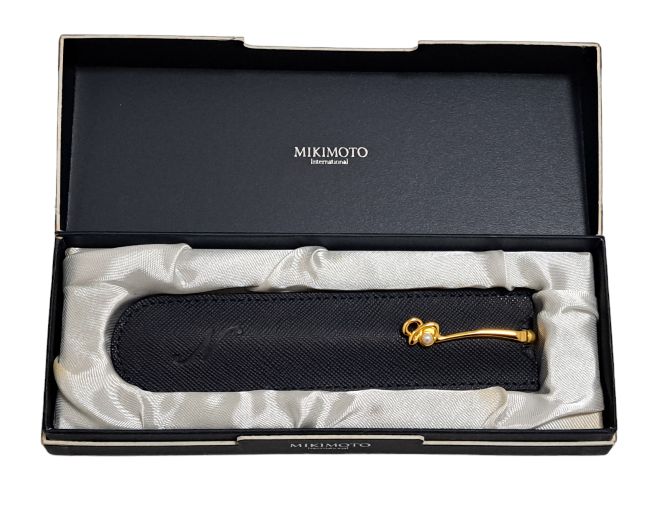 新品同様 MIKIMOTO ミキモト イニシャル ボールペン ケース付き
