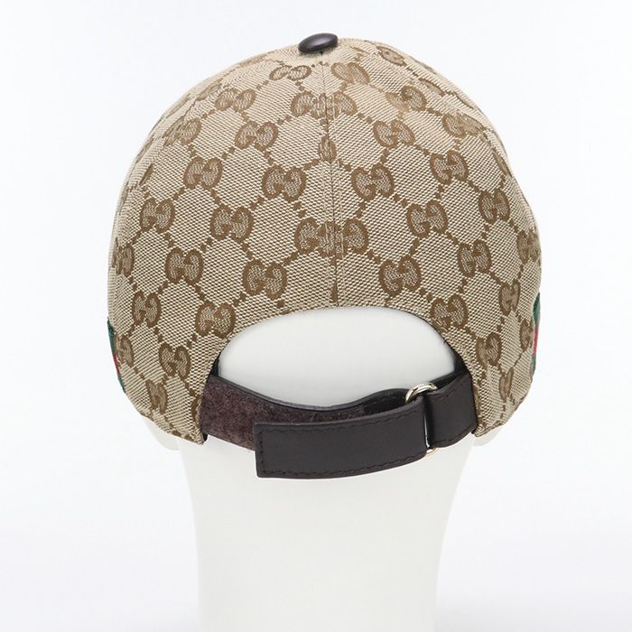 グッチのオリジナルGGキャンバス ベースボール キャップ（男性用） 新品