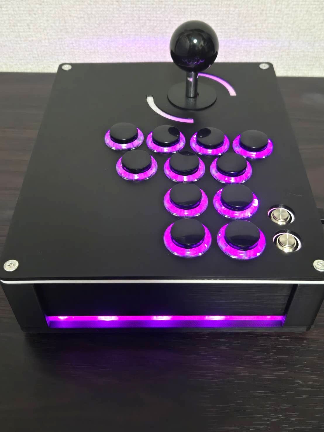 新品】LED搭載レバーアケコン DP-3SE ブラック×ピンク 光る