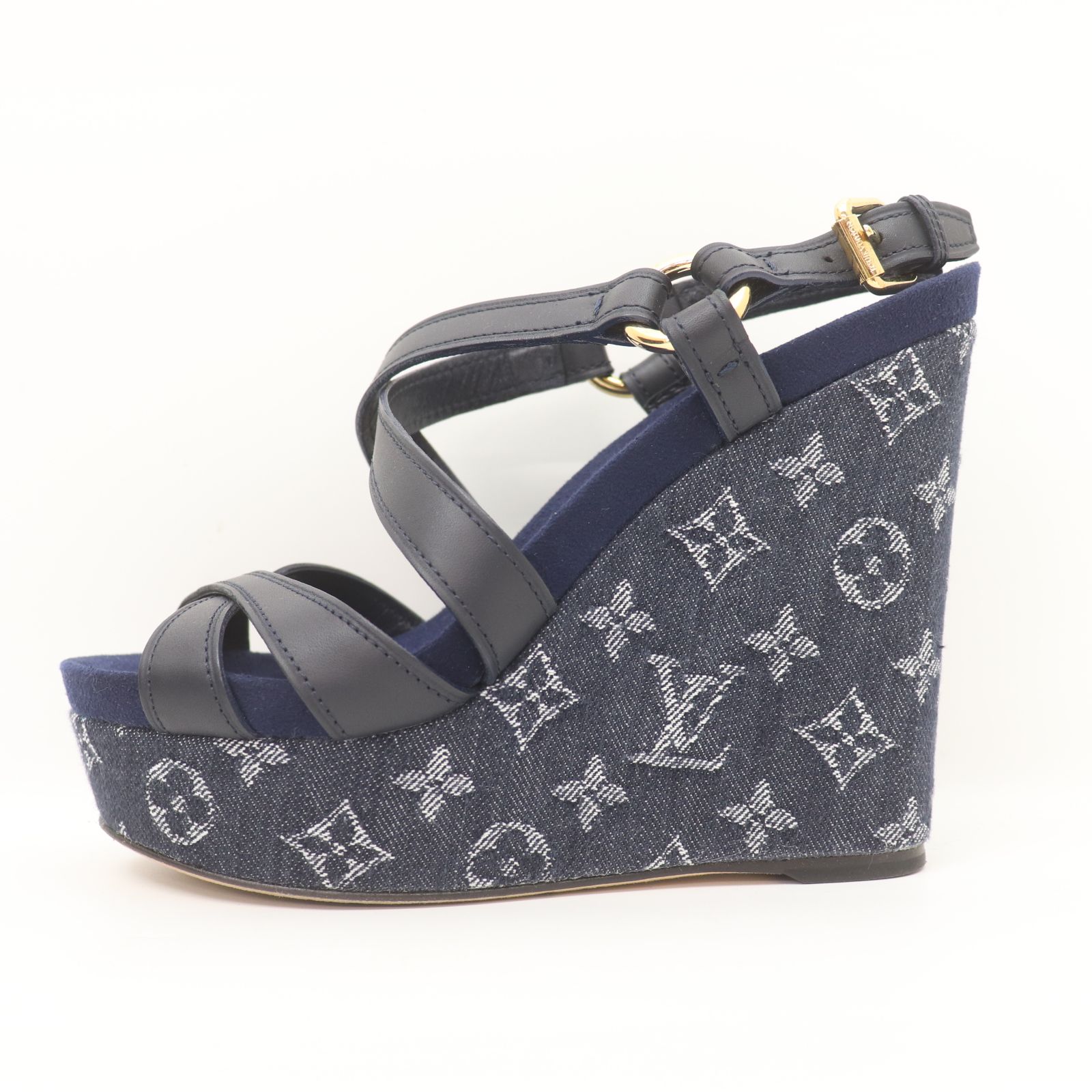 Louis Vuitton デニム サンダル ルイヴィトン デニム サンダル