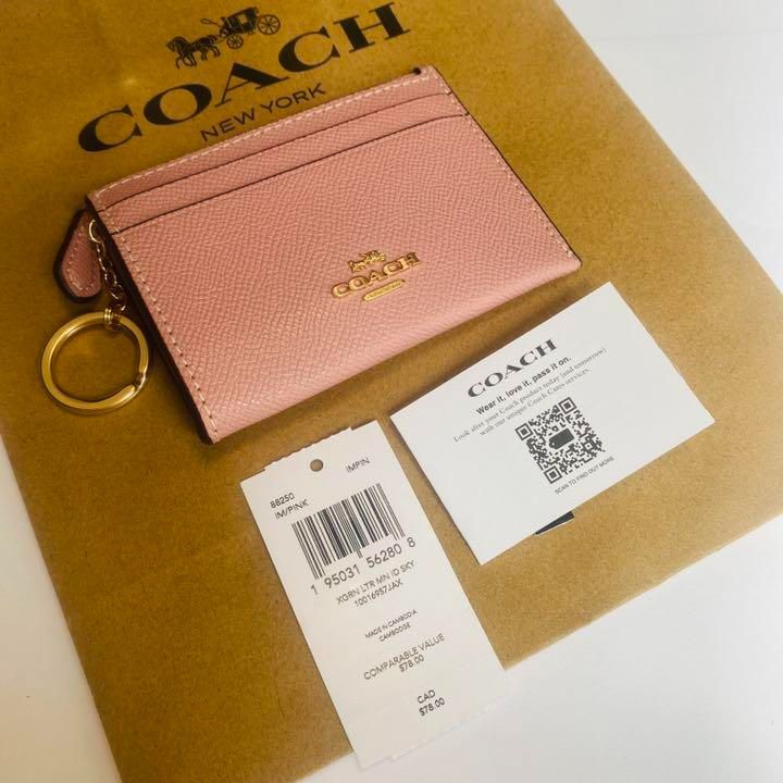 COACH コーチ カードケース コインケース 小銭入 88250 ピンク - メルカリ