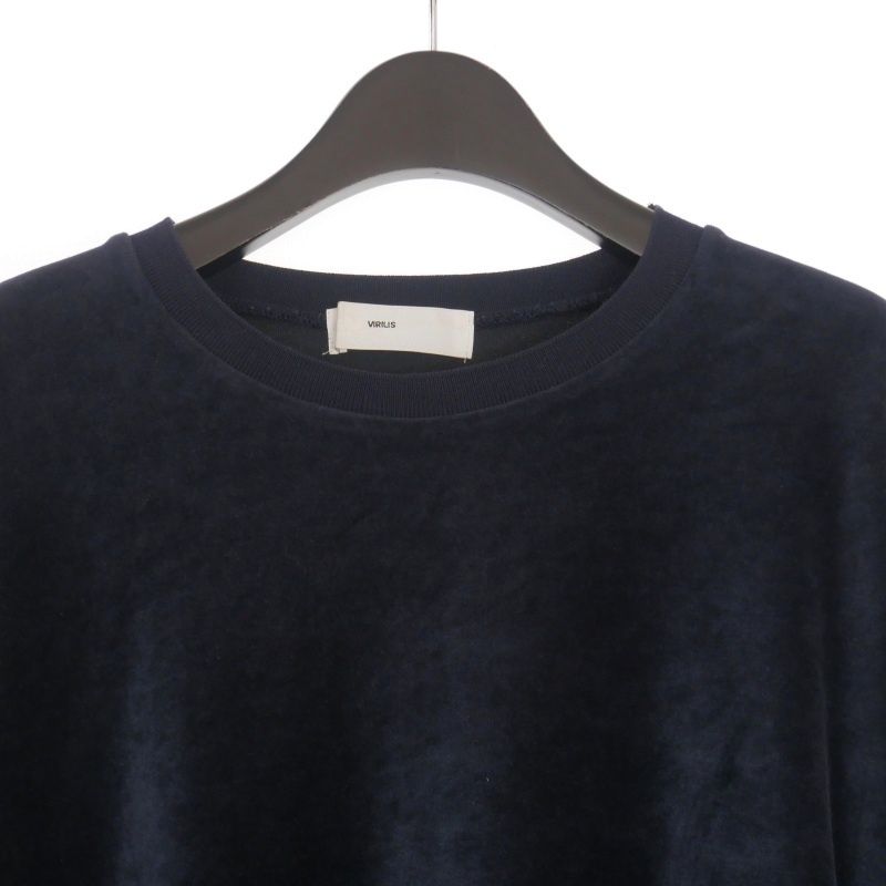 トーガ TOGA VIRILIS スタッズ ベロアカットソー Tシャツ 半袖