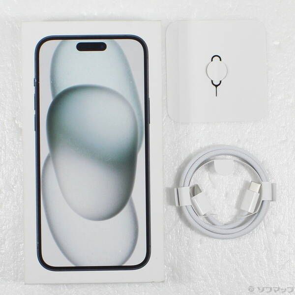 展示品〕 iPhone15 Plus 128GB ブラック MU083J／A SIMフリー【377