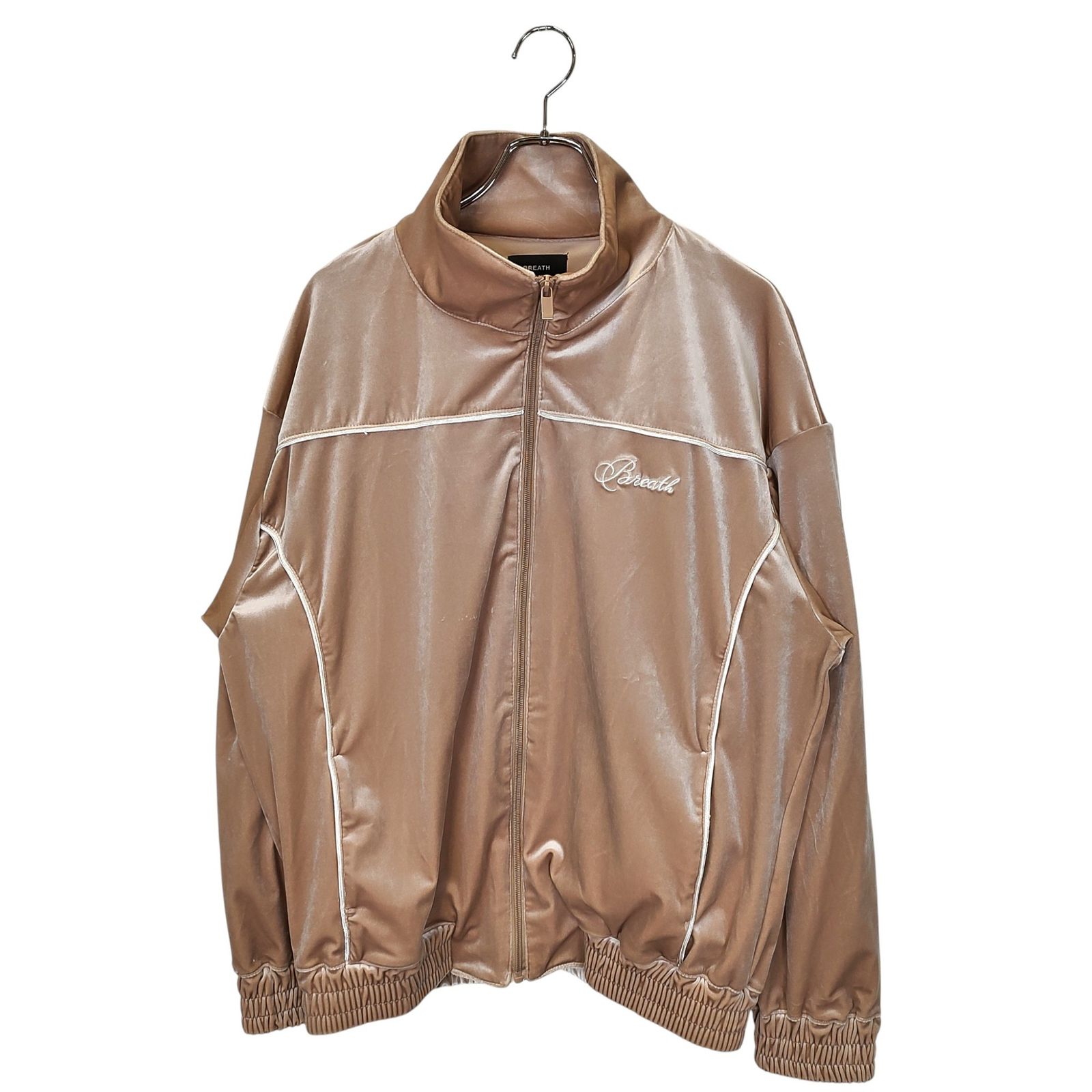 BREATH ブレス 24AW SCRIPT LOGO PIPING VELOUR JACKET ベロア