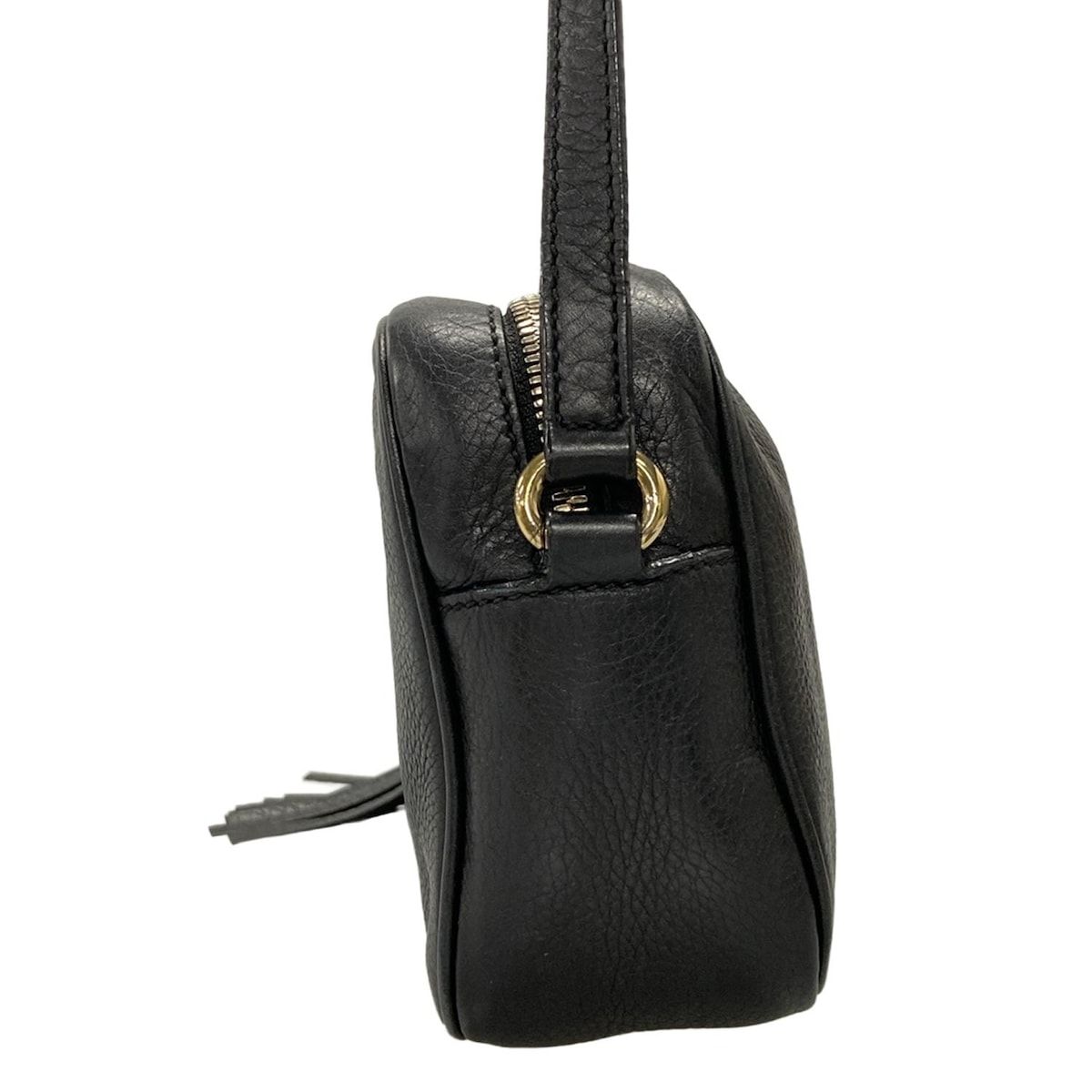 GUCCI グッチ　ソーホー　ショルダーバッグ　ブラック GUCCI グッチ ソーホー ショルダーバッグ レザー ブラック