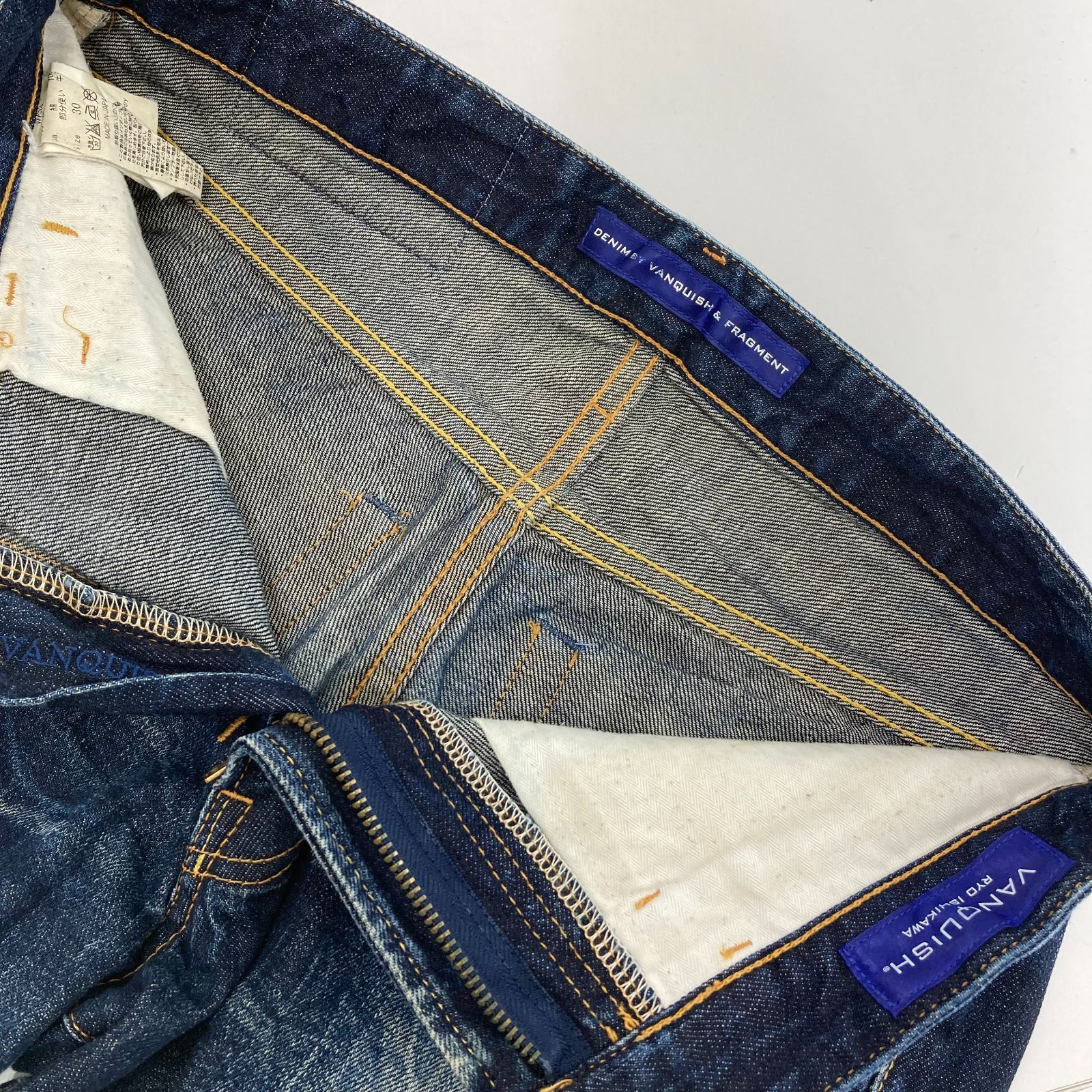 DENIM BY VANQUISH & FRAGMENT クロップドデニム サイズ30 インディゴ 