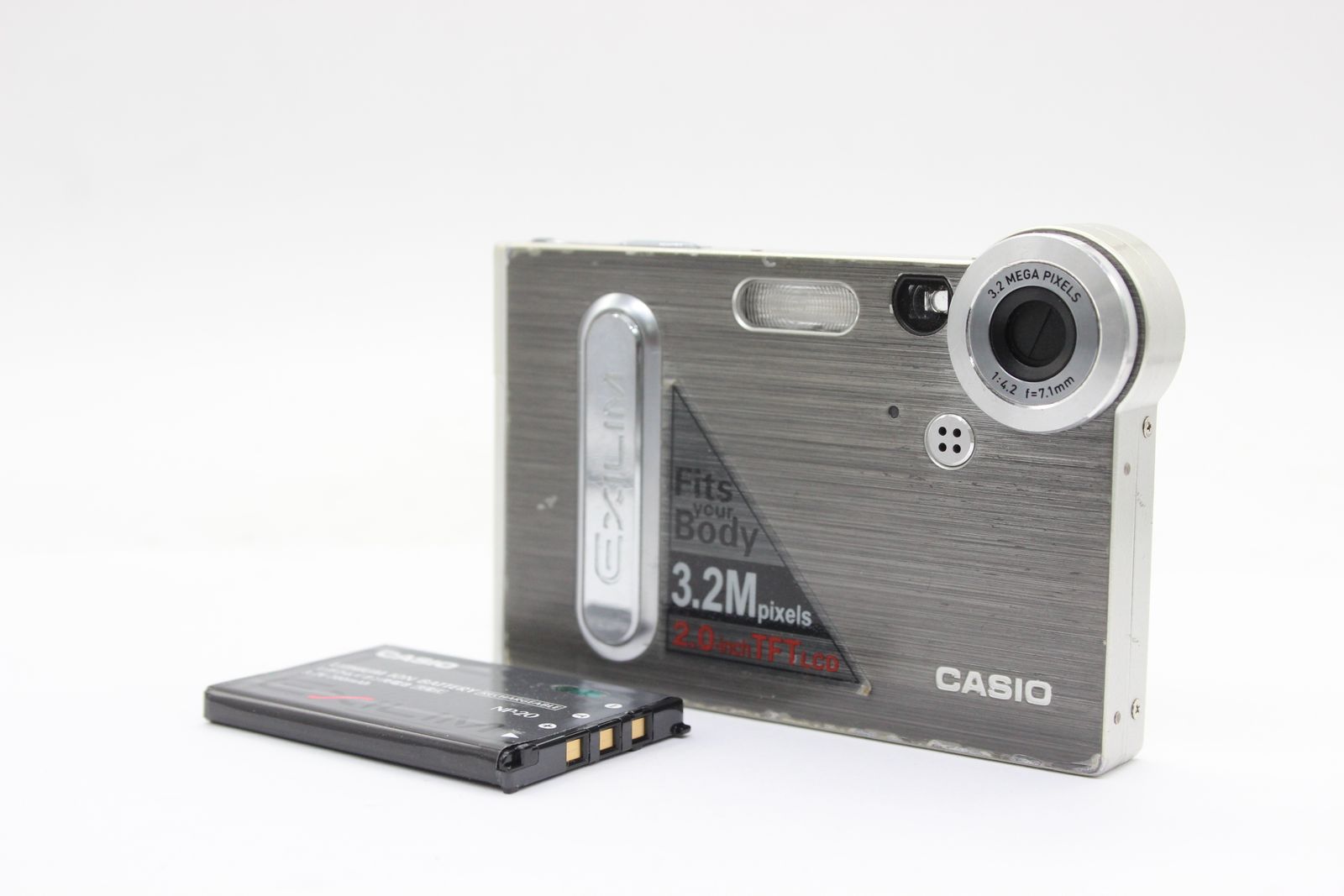 返品保証】 カシオ Casio Exilim EX-S3 7.1mm F4.2 バッテリー付き 