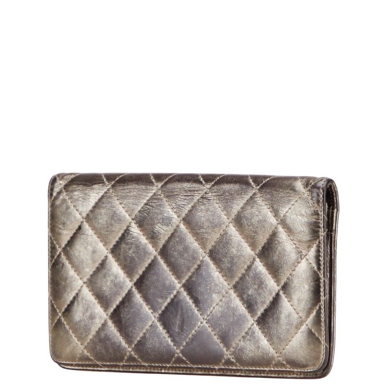 シャネル マトラッセ 2.55 ゴールド系 メタリック レザー レディース CHANEL 1-0234031