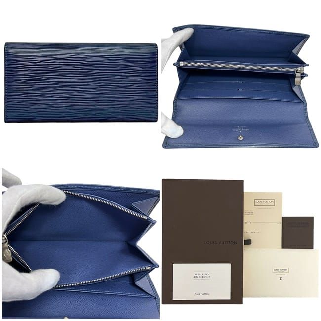 ルイ ヴィトン 二つ折り 長財布 ポシェット ポルトモネ クレディ  