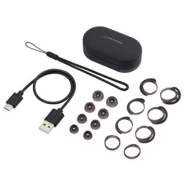 新品☆オーディオテクニカ ATH-SPORT5TW BK 完全ワイヤレスイヤホン  