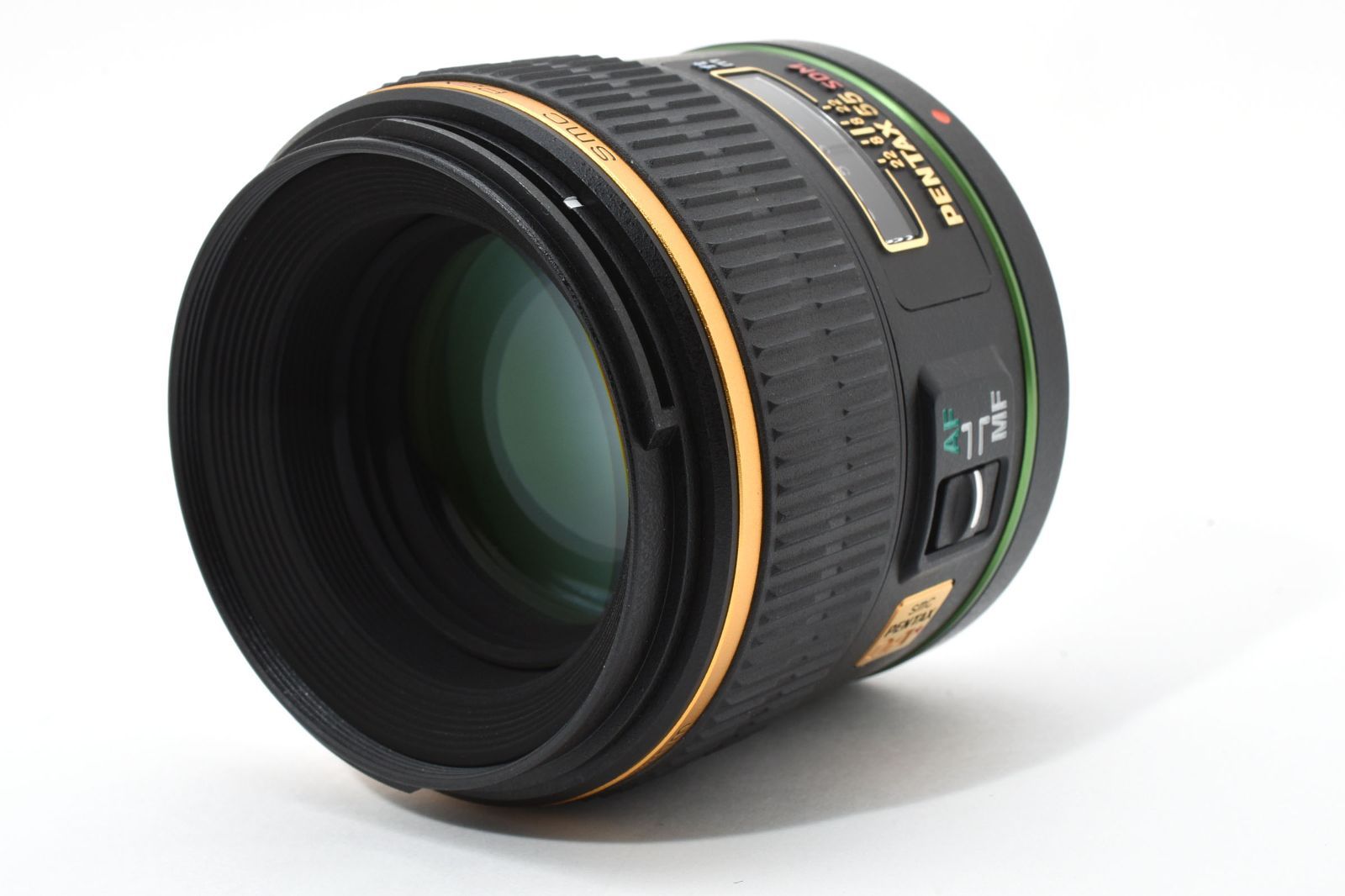 外観 上 ペンタックス SMC PENTAX DA 55 mm F 1 4 SDM レンズキャップ付き 動作品