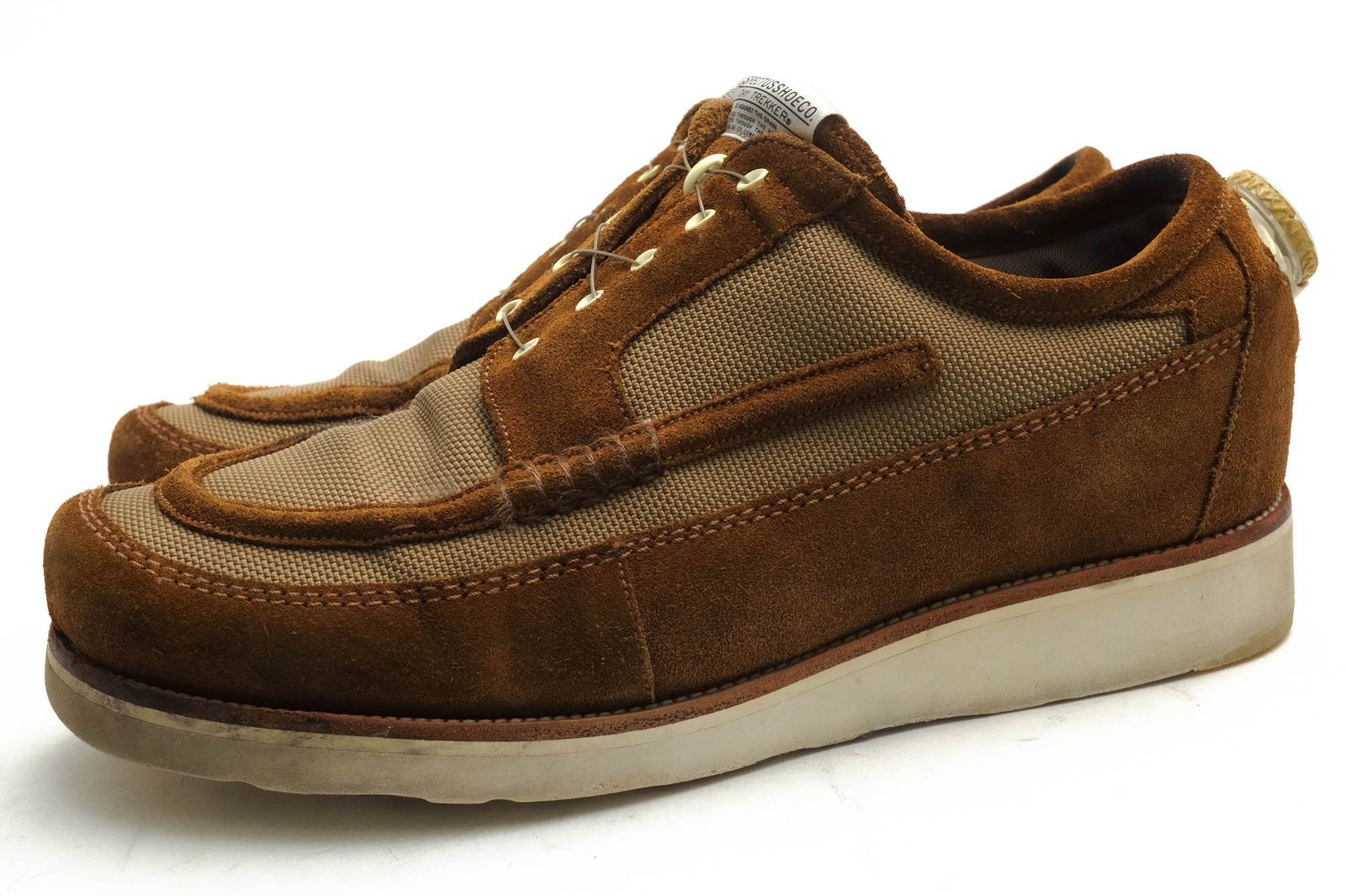 スペクタス SPECTUSSHOECO. シューズ 靴 メンズ 男性 男性用 ナイロン レザー 革 本革 ベージュ WM0002 VIBRAM SOLE BOOTS ワークシューズ モカシン Vibramソール