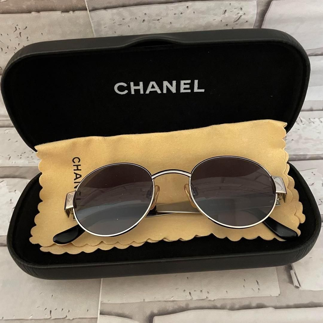CHANEL サングラス 丸眼鏡 06933 45002 ケース付き