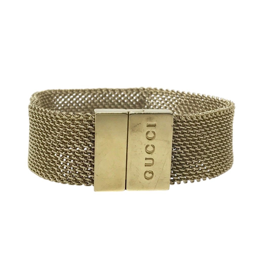 GUCCI バングル ブレスレット レザーメッシュ GUCCI バングル ブレスレット レザーメッシュ