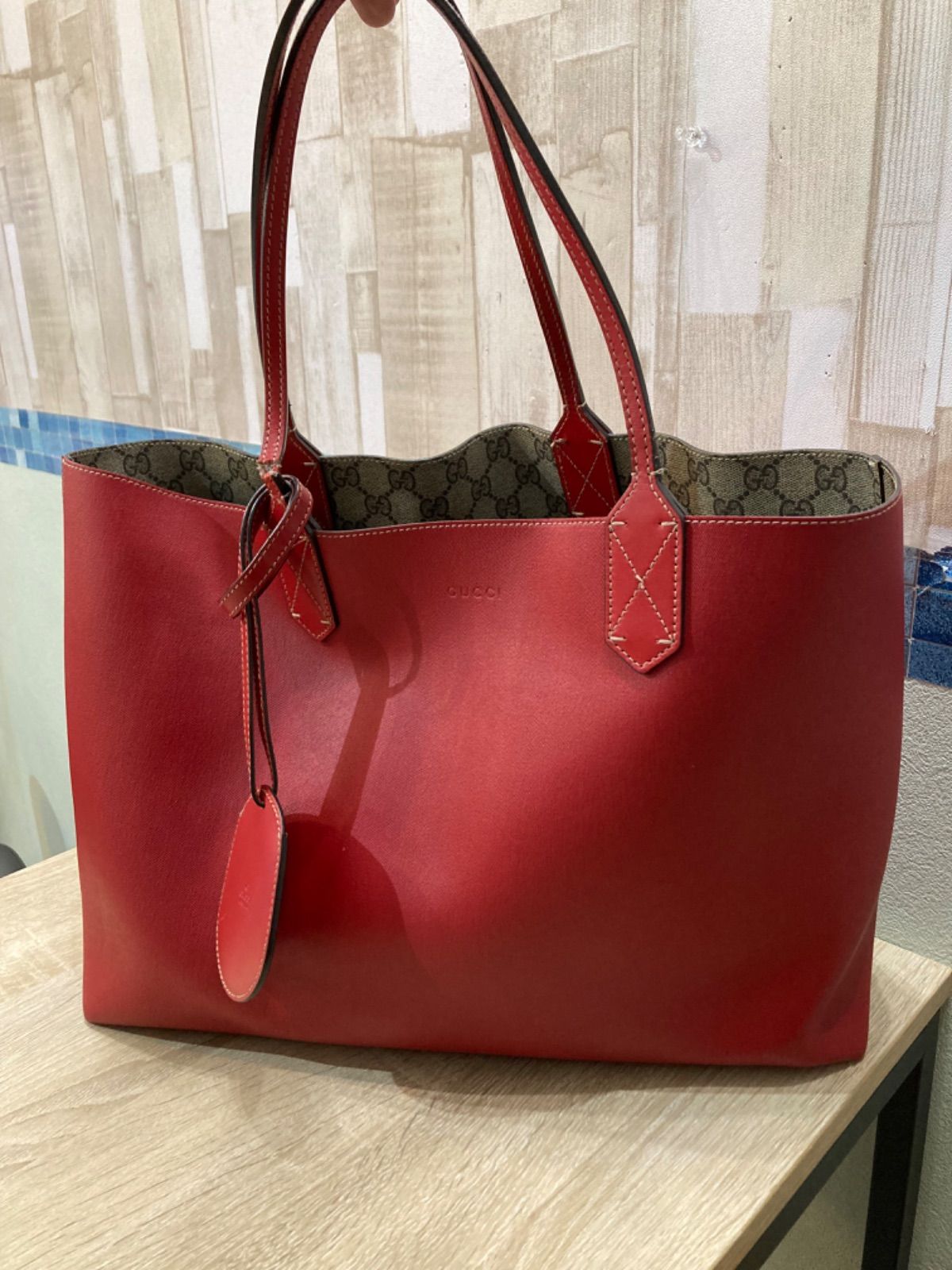 高品質の激安 【Aaaです】 ⭐良品⭐GUCCI リバーシバル トート