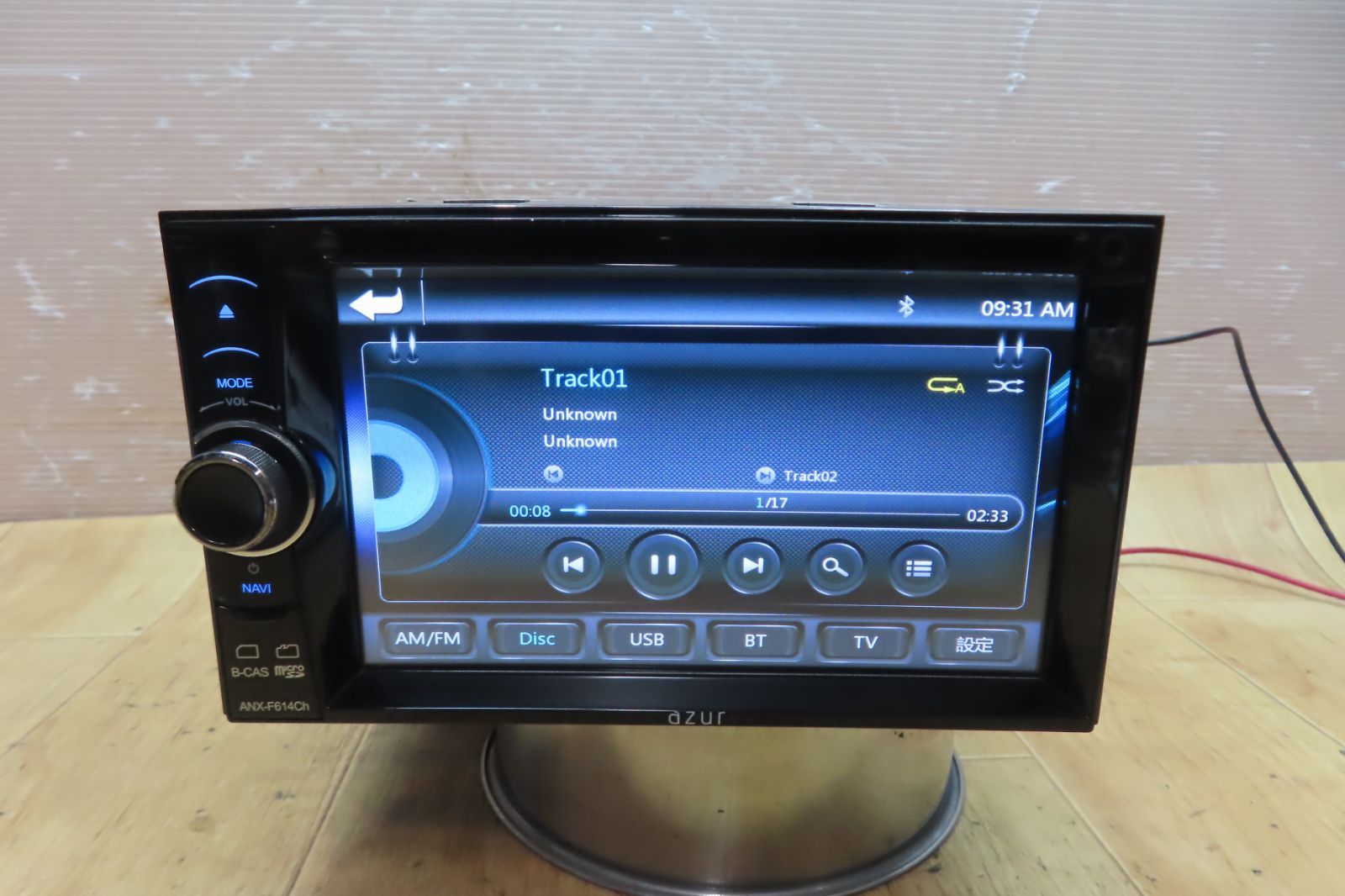 アズールANX-F614ChMナビフルセグ内蔵地デジDVD Bluetooth 【値下げ可