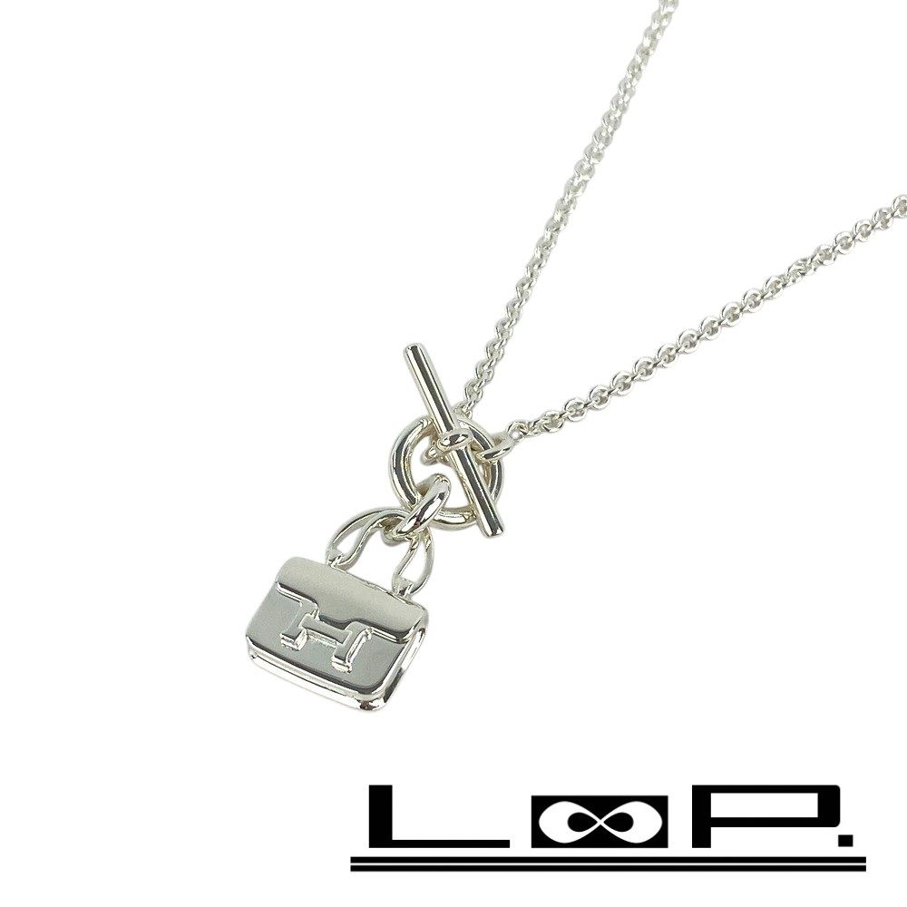 エルメス コンスタンス アミュレット ネックレス アクセサリー シルバー SV925 箱 342820 3