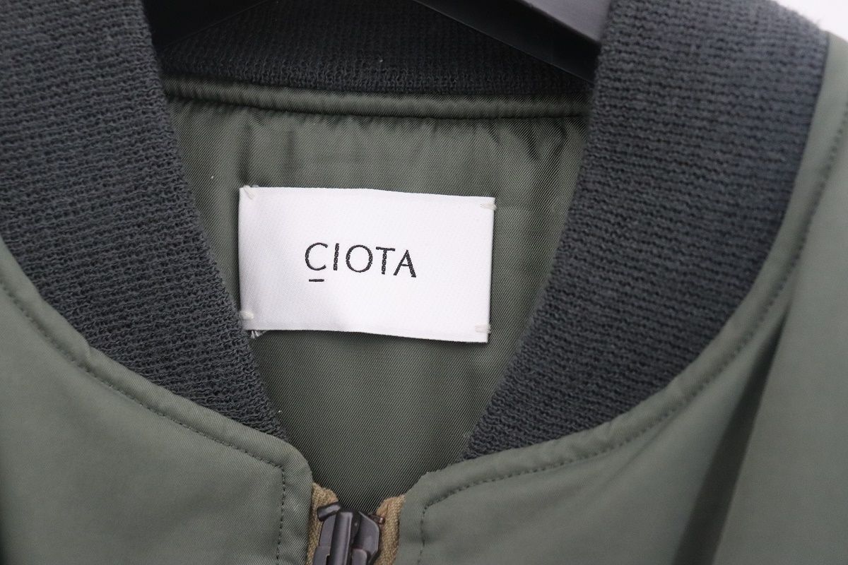 CIOTAシオタ新品メンズMA-1ジャケット サンプル75900円カーキ CIOTAシオタ新品メンズMA-1ジャケット サンプル75900円カーキ2