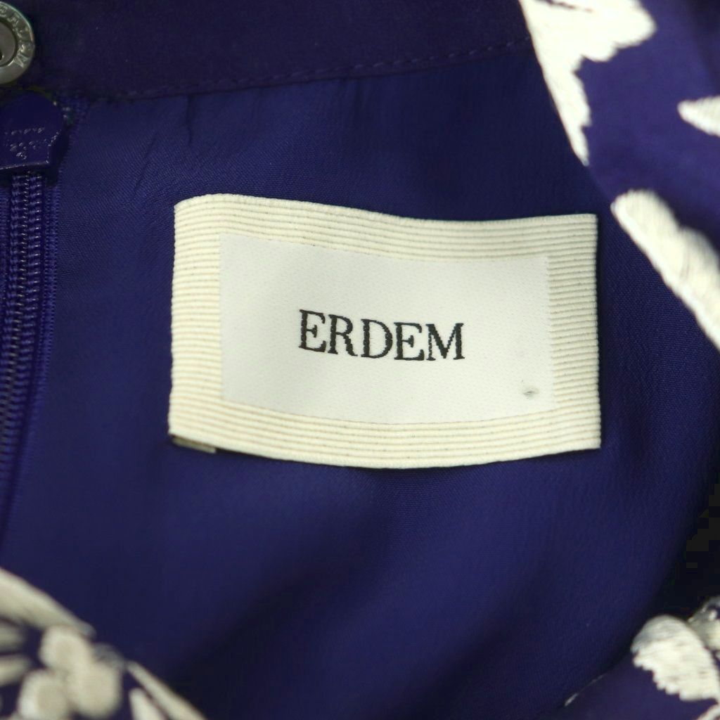 ERDEMアーデム　ロングワンピース　38 アーデム ERDEM 刺繍 ドレス ワンピース マキシ ロング 七分袖
