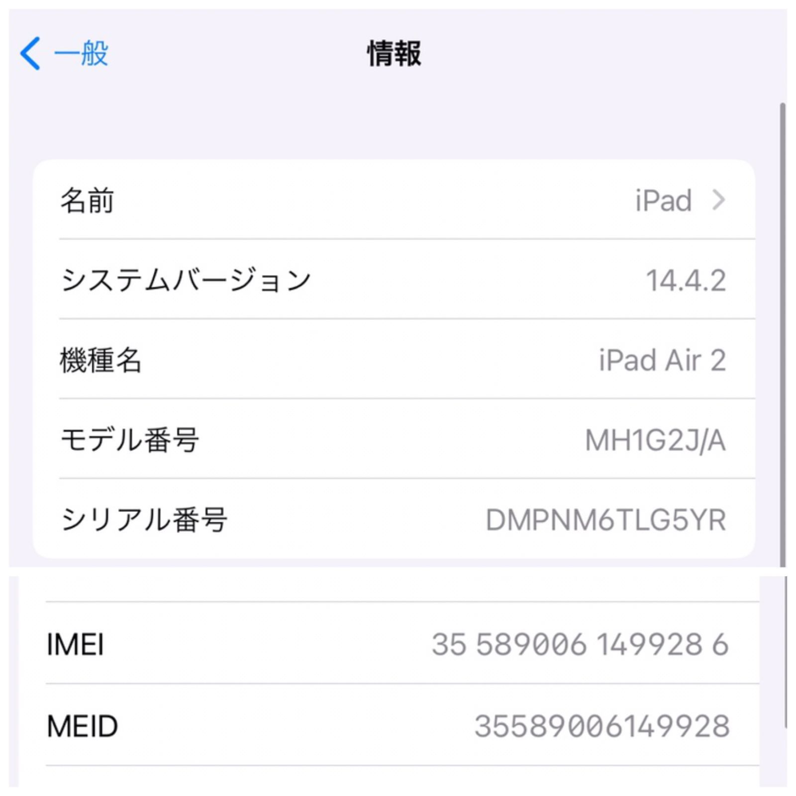 高品質の人気 iPad Air2 ゴールド（SIMロックフリー） 128GB Cellular