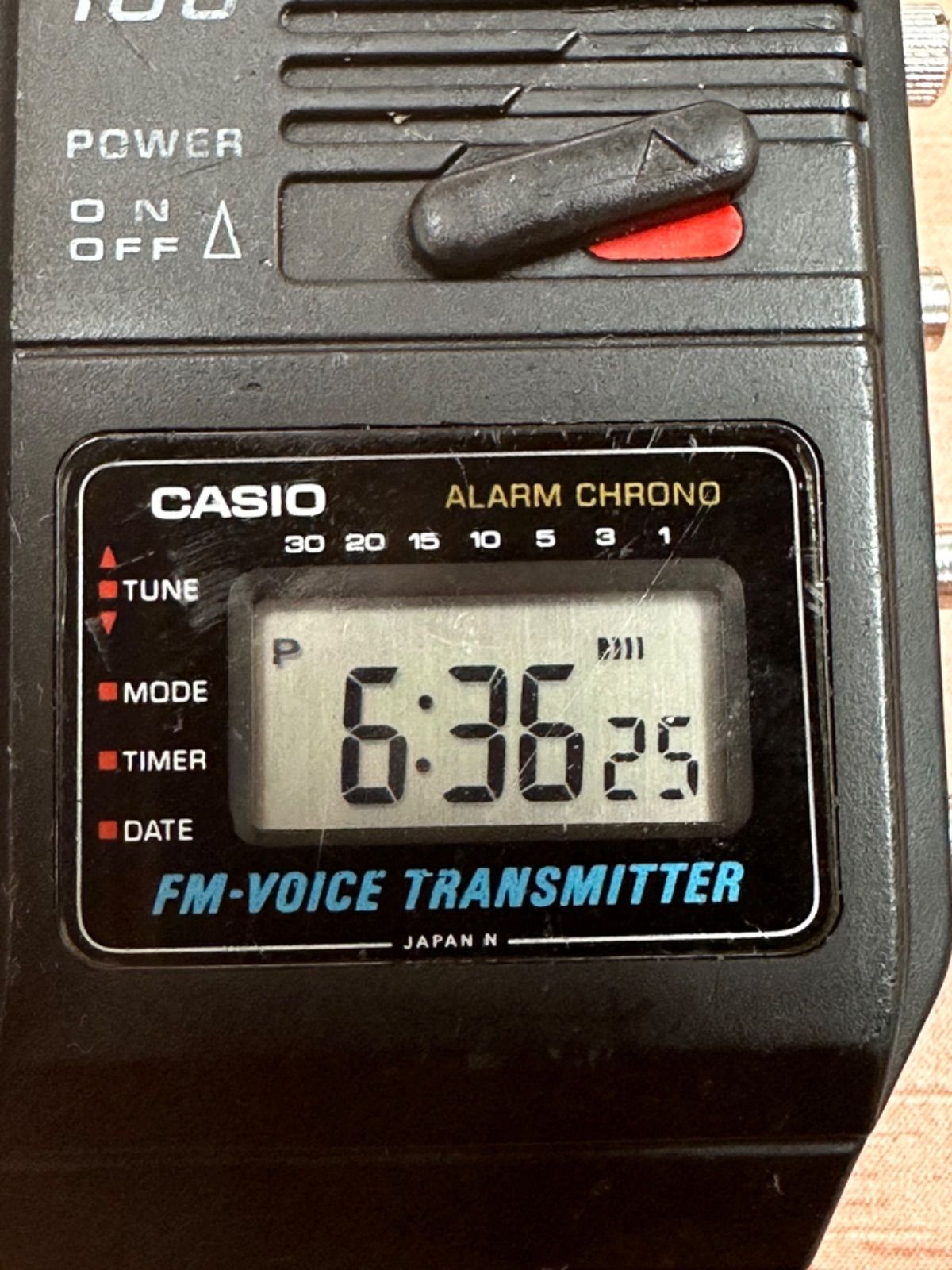 カシオ CASIO TM-100 FMトランスミッター 時計 本体のみ時計