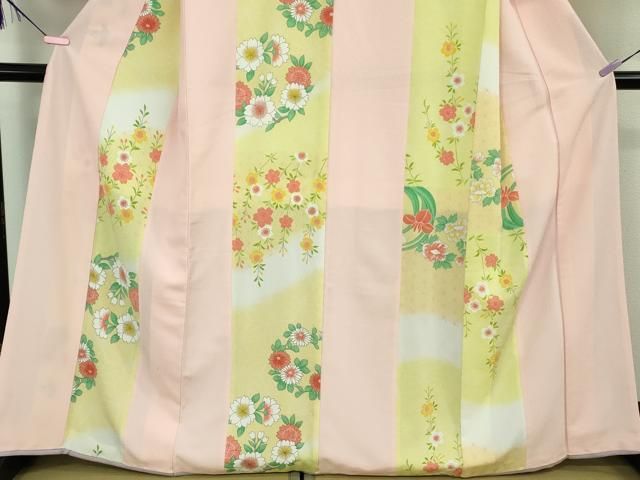 平和屋本店■極上　洗える最高級着物　＜英＞はなぶさ謹製　小紋　花間道　逸品　DZAB0858kh5 平和屋本店□極上 洗える最高級着物 ＜英＞はなぶさ謹製 小紋 花間道