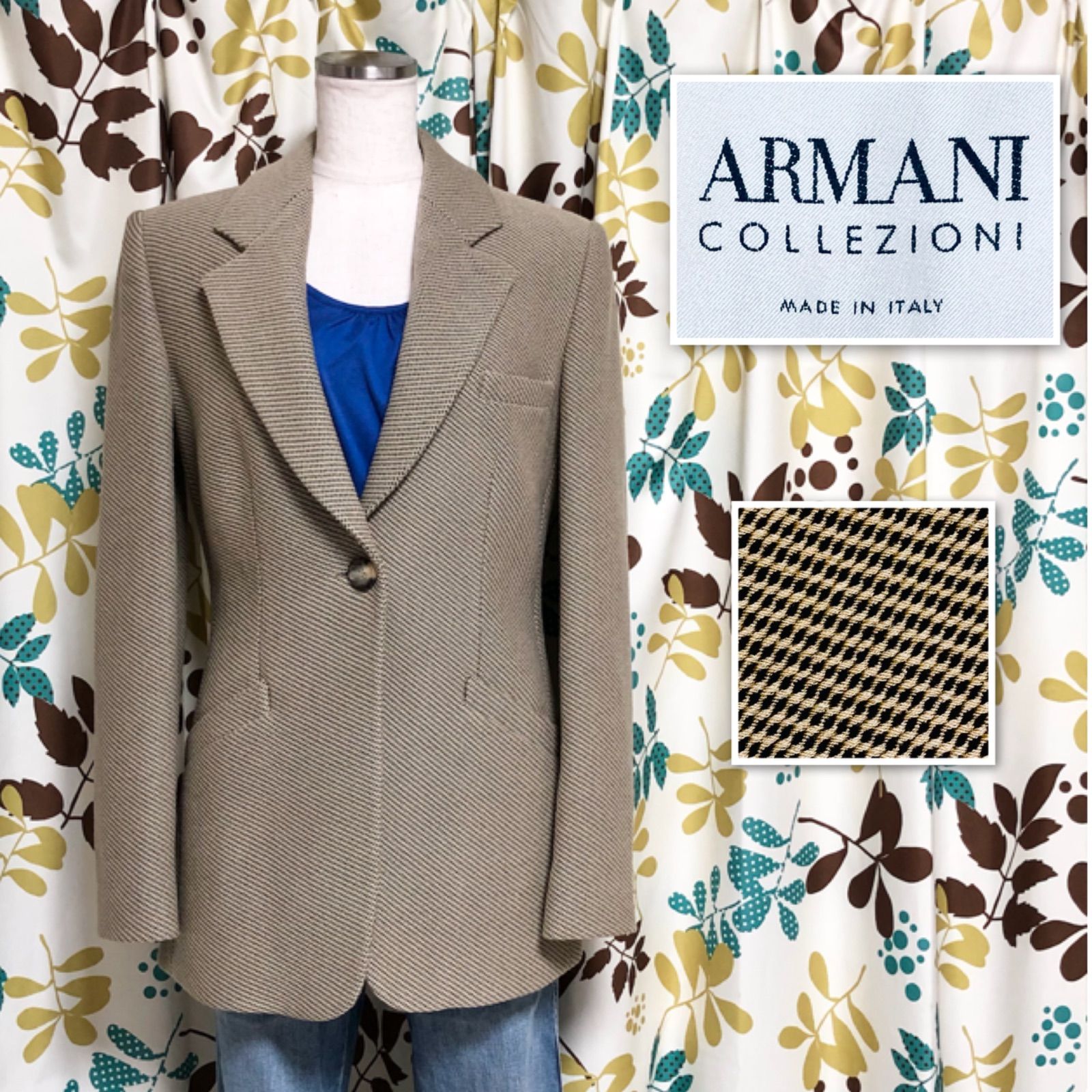□美品□ARMANI COLLEZIONI アルマーニ コレツィオーニ ウール 