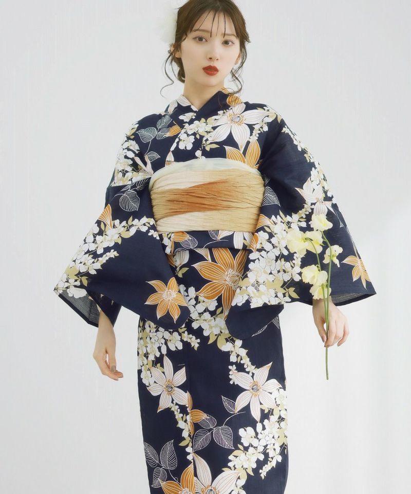 幻想鏡花水月(柑橘)】Dita ディータ 浴衣 5点セット レディース