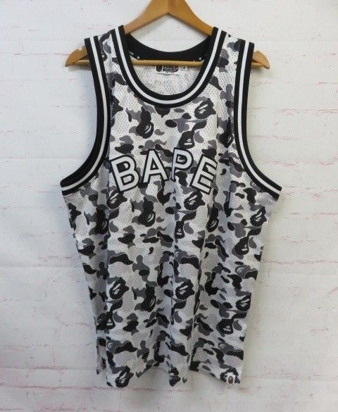 A BATHING APE ｱﾍﾞｲｼﾝｸﾞｴｲﾌﾟ BASKETBALL TANK TOP 001VTJ801001M ﾎﾜｲﾄ系 XL 991861291