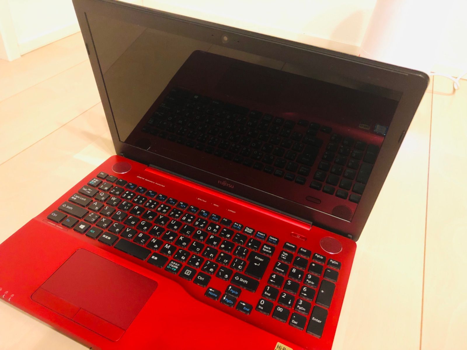 中古富士通 LIFEBOOK AH53/B3 赤ノートPC 15.6インチ 15.6型ノート