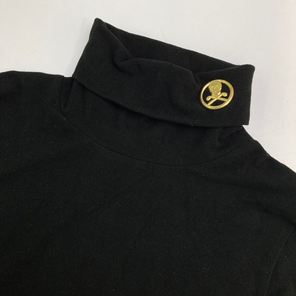 サイズ：36 MARK&LONA マークアンドロナ  長袖ハイネックTシャツ  ブラック系 [240101437320] ゴルフウェア レディース ストスト サイズ：36 MARK&LONA マークアンドロナ 長袖ハイネックTシャツ