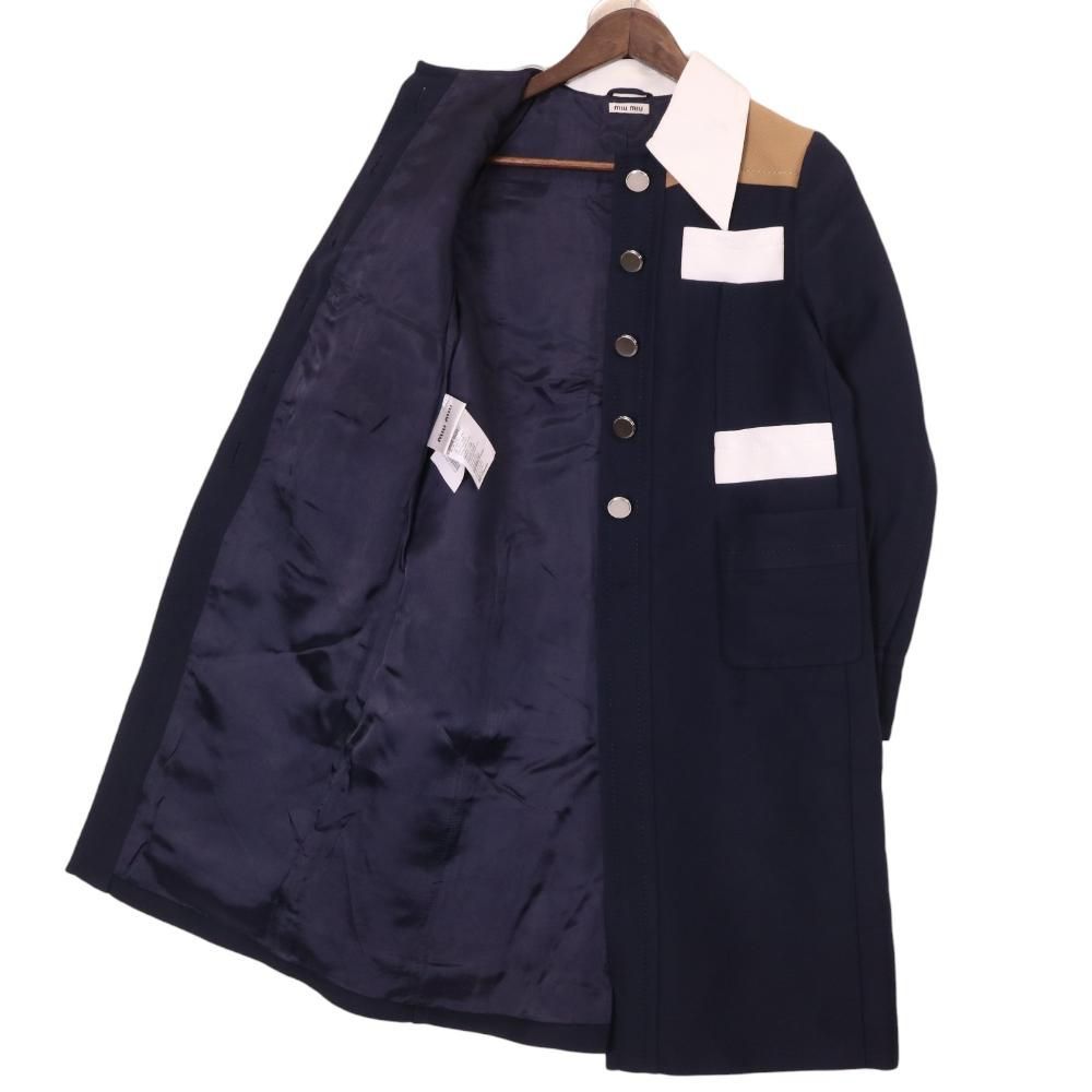 ミュウミュウ miu miu 2014年 ステンカラー コート ジャケット ロング