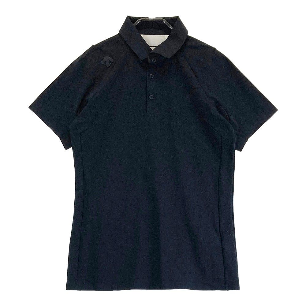 サイズ：L DESCENTE GOLF デサントゴルフ  半袖ポロシャツ  ブラック系 [240101414142] ゴルフウェア メンズ ストスト サイズ：L DESCENTE GOLF デサントゴルフ 半袖ポロシャツ