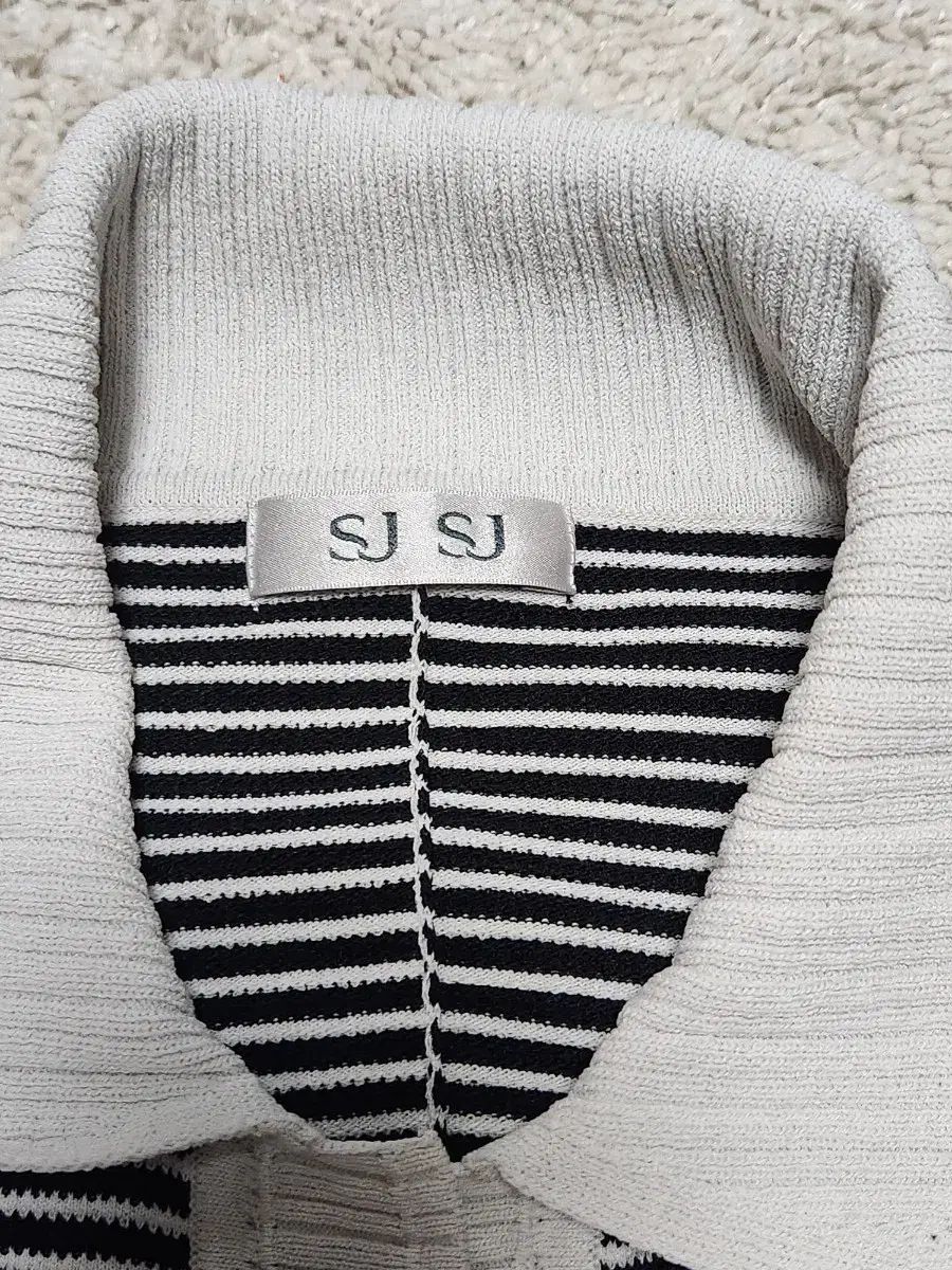 sjsj ストライプ ニット トップス