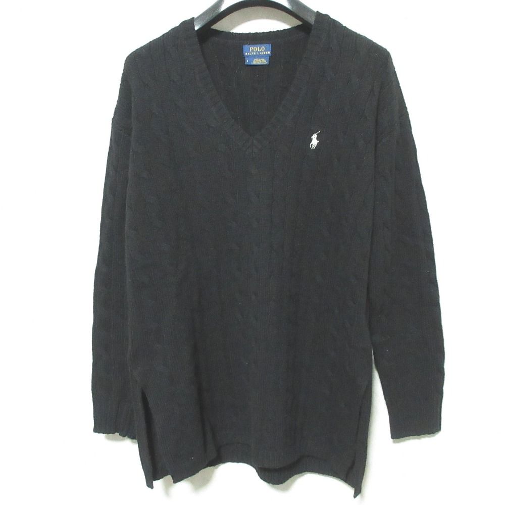 美品 POLO RALPH LAUREN ポロラルフローレン カシミヤブレンド V