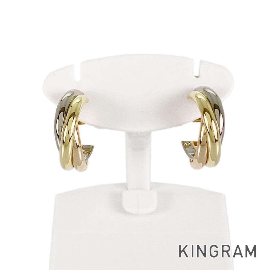 カルティエ CARTIER トリニティ ピアス K18YG K18WG K18PG スリー