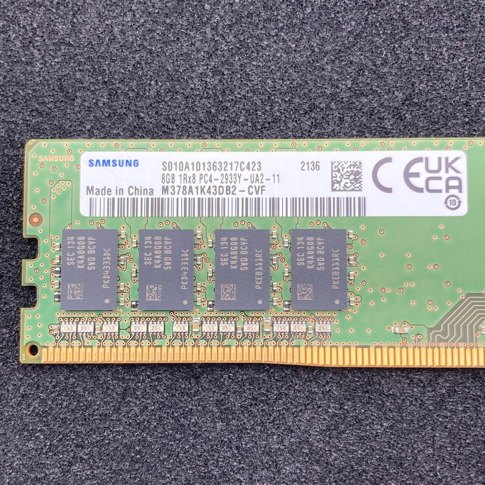 SAMSUNG メモリ 8GB / DDR4 / PC4-2933 / /M378A1K43DB2-CVF / UDIMM