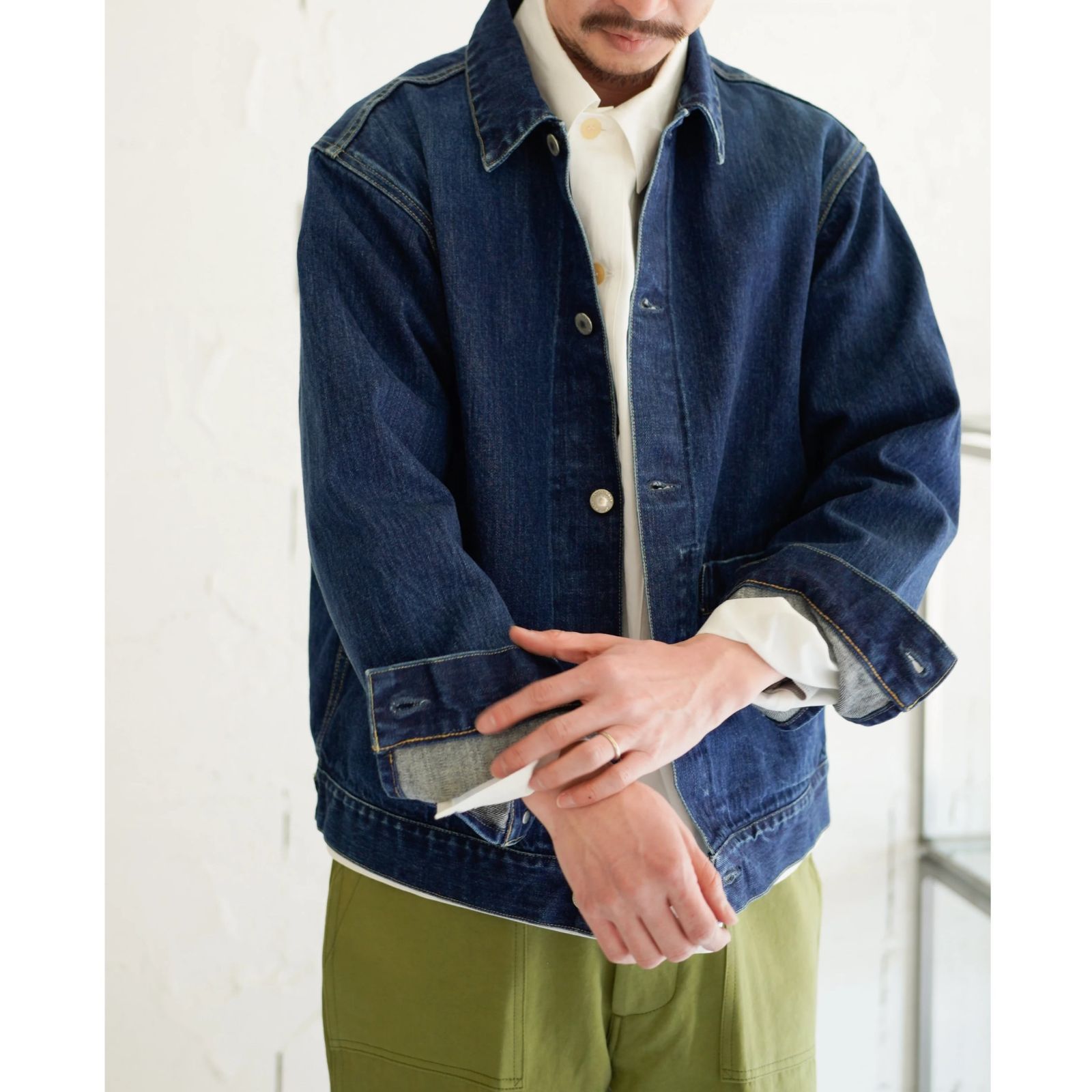 HATSKI ハツキ デニムジャケット（HATSKI Wide Tapered Denim