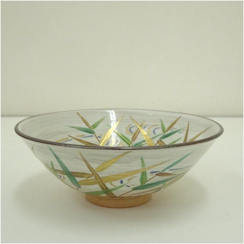 京焼 鳴滝窯 橋本城岳造 乾山写芦ノ絵茶碗 共箱 茶道 抹茶 おしゃれ 抹茶茶碗 抹茶碗 和食器 レトロ 茶器 骨董 茶わん 茶会 茶の湯