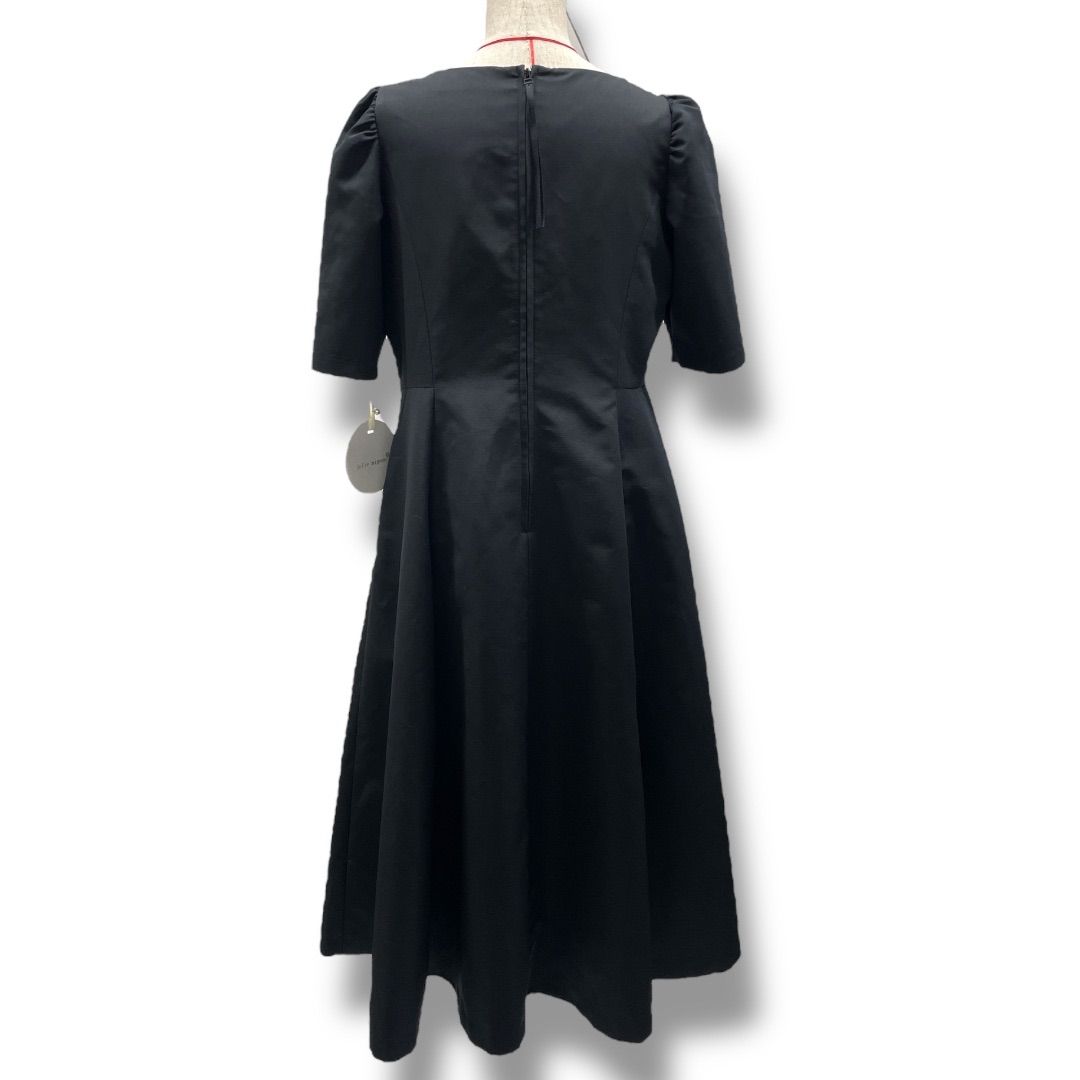 【ジョリーミニョン】 パール付き黒の長袖ワンピース　サイズ36 ジョリーミニョン】 パール付き黒の長袖ワンピース サイズ36