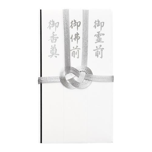 (まとめ）【マルアイ】金封 コットン仏金封総銀10本短冊5枚入 ｷCH382 【×20セット】